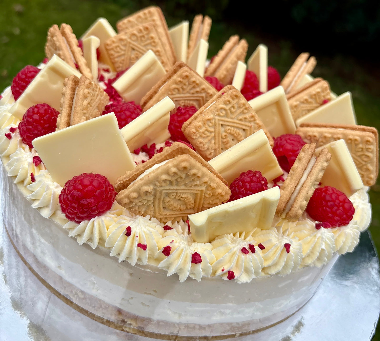 Custard Cream Creme Patisserie Cheesecake.