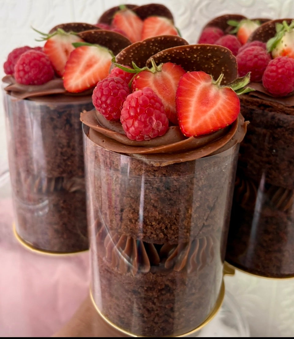 Mini 3-inch Chocolate Ganache Cakes ❤️ PDF recipe