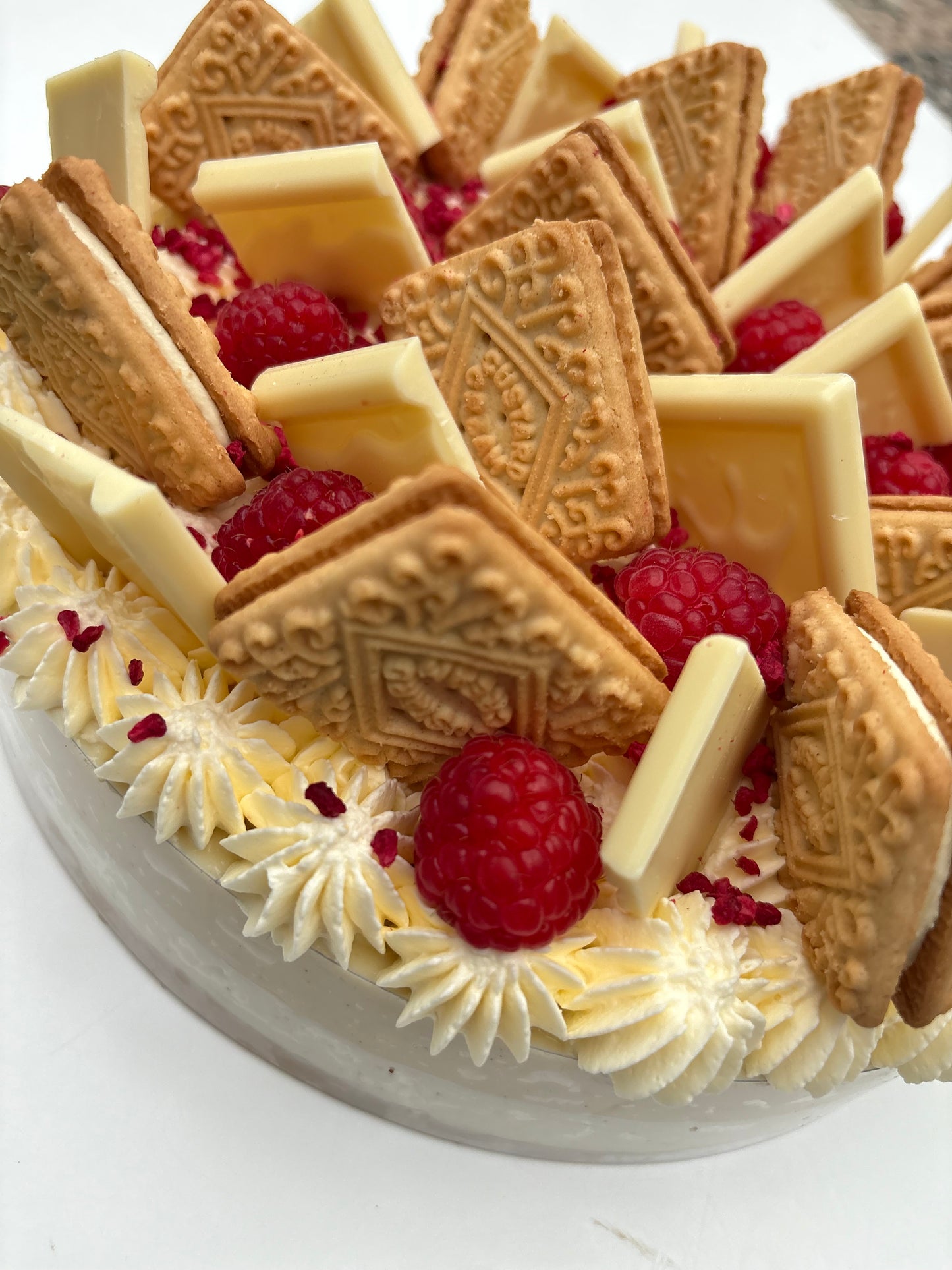 Custard Cream Creme Patisserie Cheesecake.