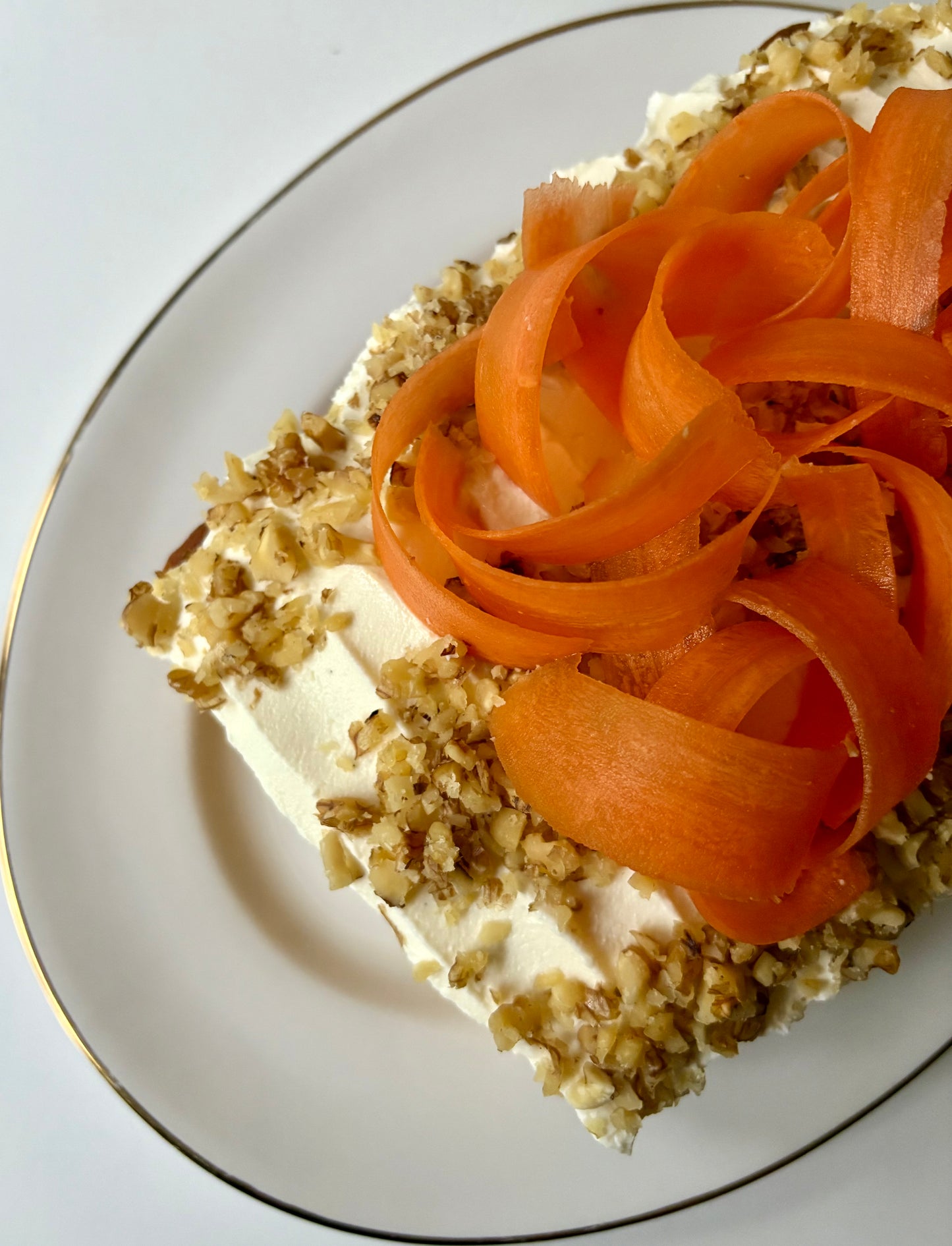 Carrot and Walnut Cake with cream cheese frosting ❤️ pdf recipe❤️