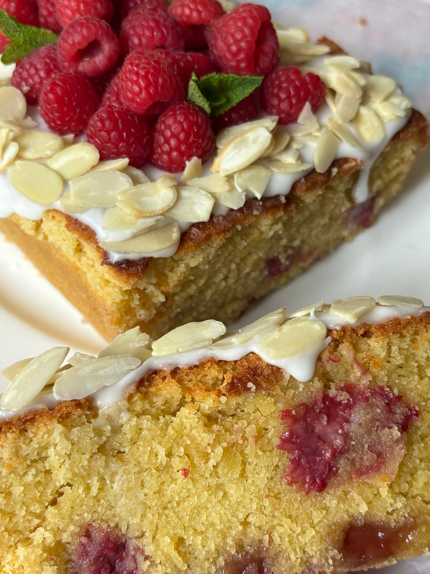 Raspberry Bakewell Loaf cake ❤️