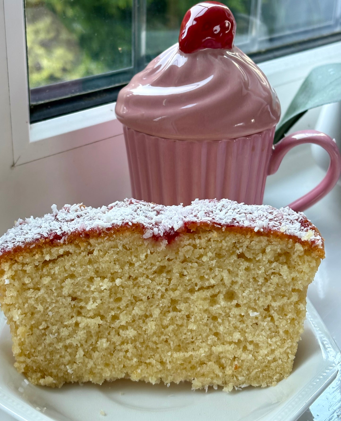 Raspberry Coconut Loaf Cake ❤️