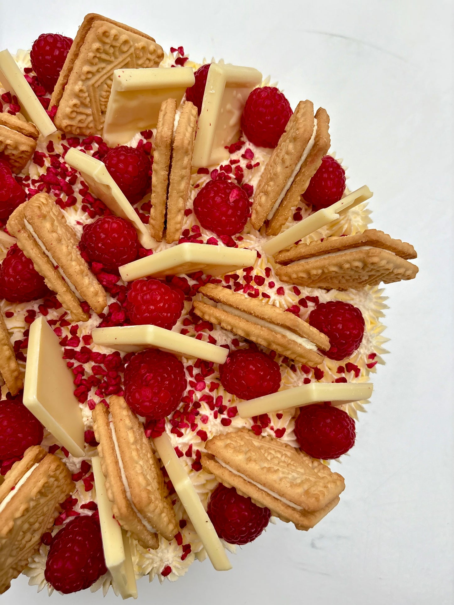 Custard Cream Creme Patisserie Cheesecake.