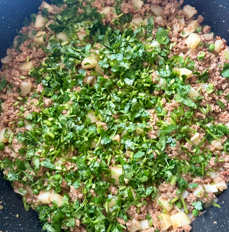Keema Aloo Peas Pastries ❤️